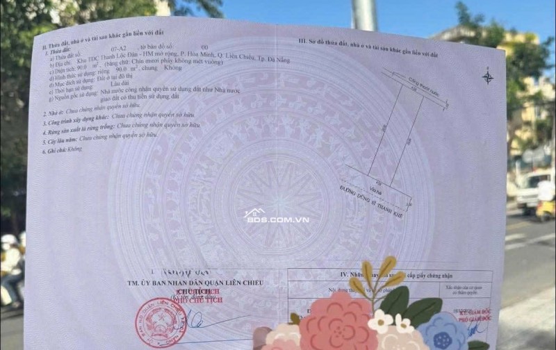 BÁN ĐẤT TIỀN DŨNG SĨ THANH KHÊ - SÁT BIỂN  - CÁCH BIỂN CHỈ 150M