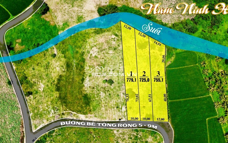 Bán 3 lô đất view suối tại  Ninh Tân-  Nam Ninh Hoà- Khánh Hoà
