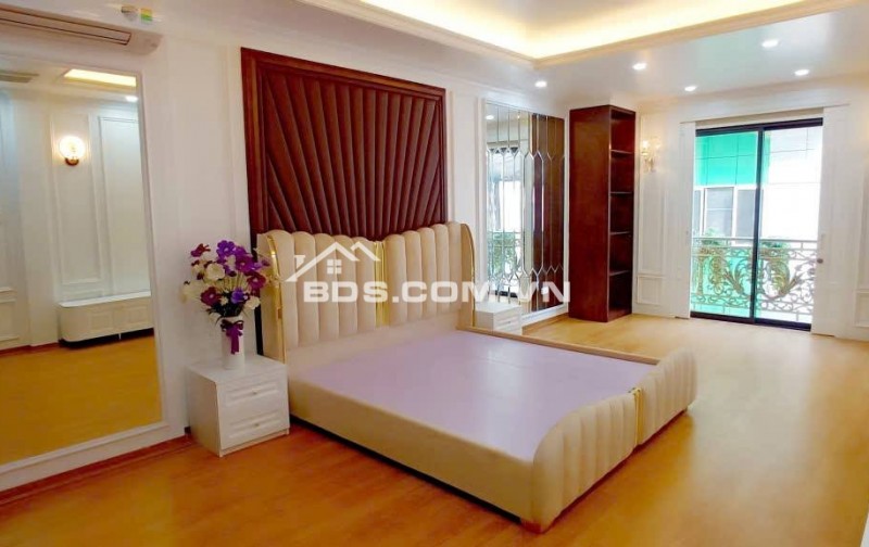 Bán Nhà, 2 Ô TÔ Tránh, Tân Mai 47m, 8 tầng, mt 4m, giá 23 tỷ.