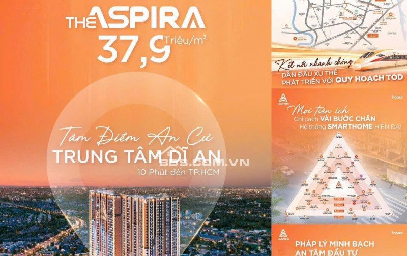 CHỈ 1 tỷ 680/Căn -SỞ HỮU CĂN HỘ NGAY GA METRO Tp HCM 37.9tr/ m² - Nhận nhà trong năm nay!