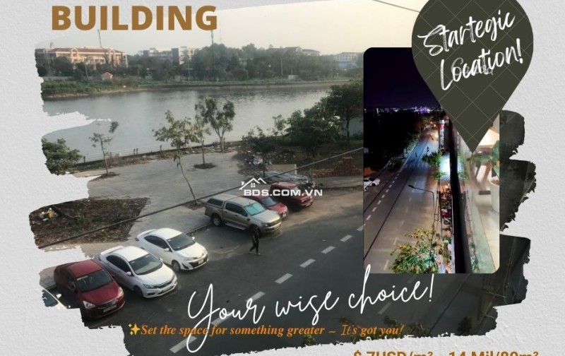 CHỐT nhanh MẶT SÀN VP tầng 2 - VIEW TRIỆU ĐÔ HỒ BÚNG XÁNG - FULL option 7$/M²