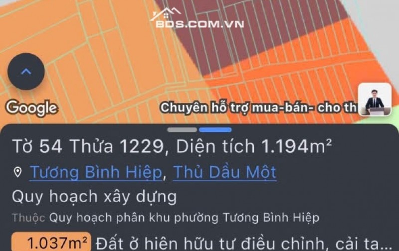chinh chủ bán lô đất binh dương ngay trung tâm