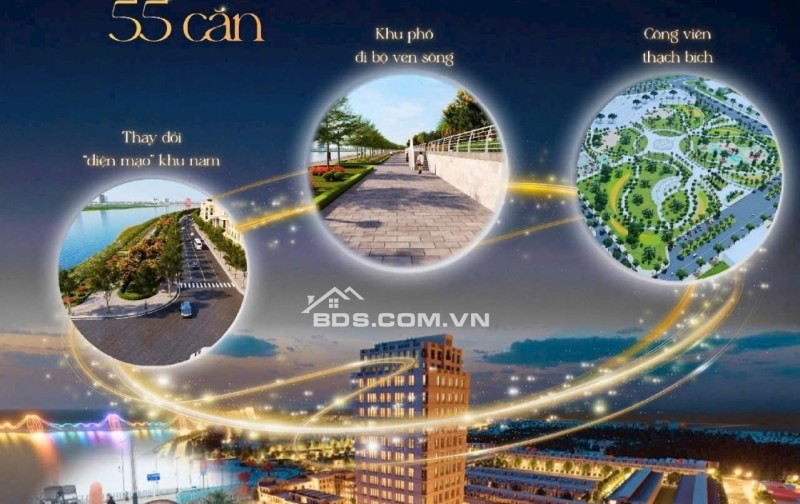 Đất 3 Mặt Tiền 421m2, View Sông, View Công Viên 7ha, Trục Chính Trung Tâm Thành Phố