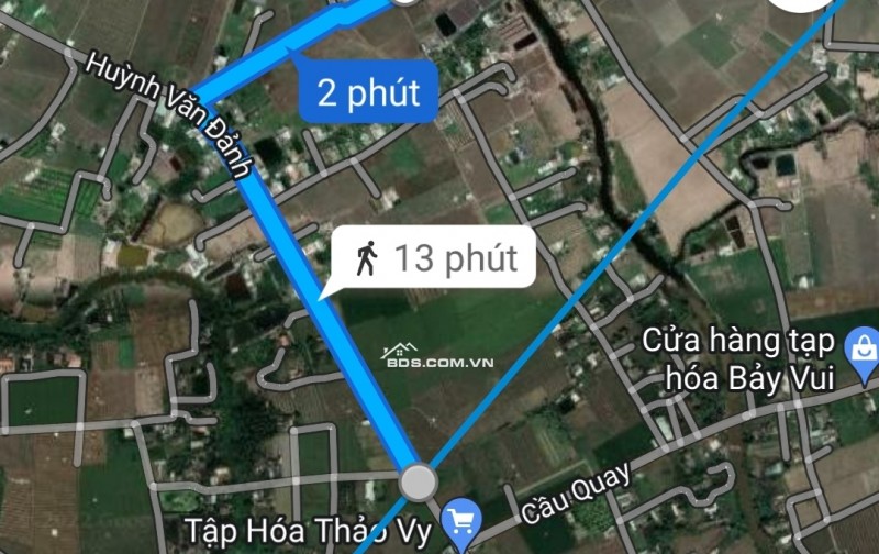 Bán gấp lô đất thổ lúa gần Quốc Lộ 50B hạ giá 6 tỷ