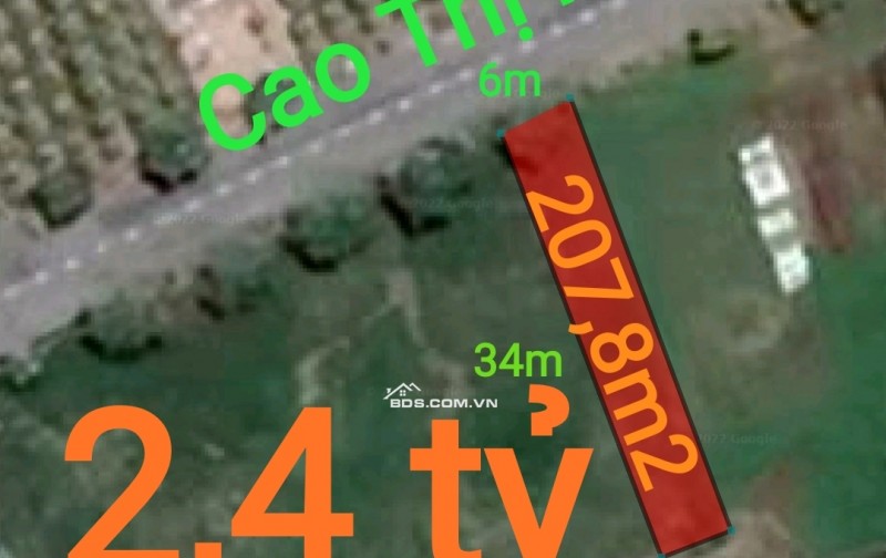 Bán lô đất thổ mặt tiền Cao Thị Mai giá 2,4 tỷ