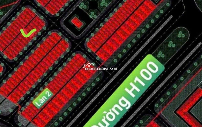 Hàng cực hiếm làn 2 đường H100 view vườn hoa giá rẻ hơn lô bên cạnh vài trăm triệu