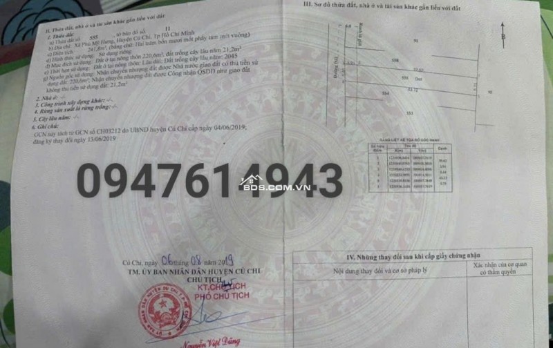 Đất xã Phú Mỹ Hưng huyện Củ Chi thành phố HCM giá rẻ