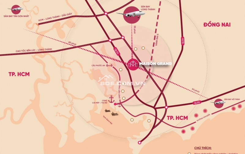 BÁN CHCC MAISON GRAND PHÚ MỸ GIÁ RẼ TỪ CDT, NGAY QL51.PKD 0917777175