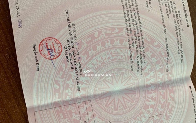 bán 80m đất khê nữ nguyen khê đối diện khu đấu giá