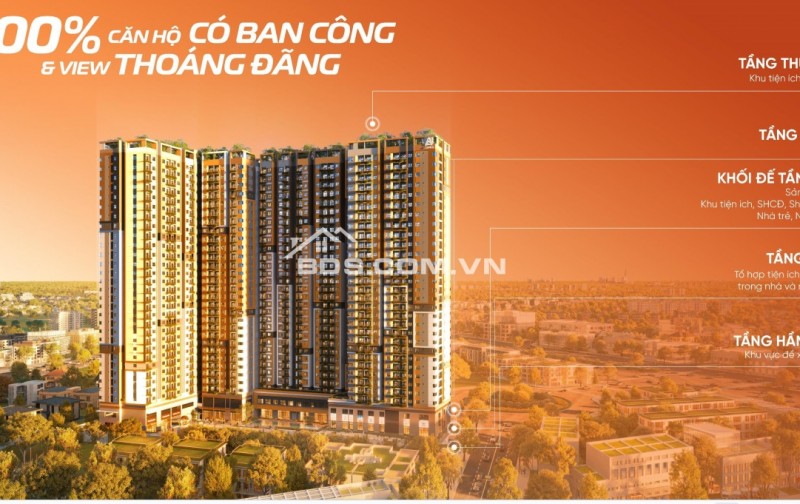 CHỈ 1 tỷ 680/Căn -SỞ HỮU CĂN HỘ NGAY GA METRO Tp HCM 37.9tr/ m² - Nhận nhà trong năm nay!