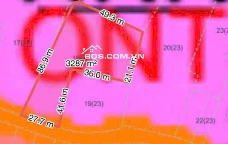 Bán lô đất 3266m2. Sẵn 2394m2 thổ cư. Đất ngay đường Tỉnh Lộ 8 thông qua đường Huỳnh Minh Mương