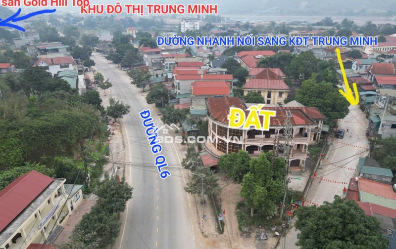 ‼Bán gấp 833m2 Đất Thổ Cư Sẵn Nhà 3 Tầng Lô Góc QL6 Kỳ Sơn - Cách Sân Golf Hilltop 500m - tại thị trấn Kỳ Sơn, Hòa Bình