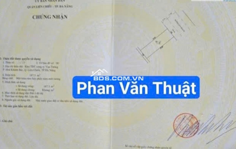 Đất đường Phan Văn Thuật- Liên Chiểu, Đà Nẵng