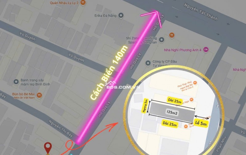 CHÍNH CHỦ BÁN 125M2 ĐẤT BIỂN NGAY TTTP ĐÀ NẴNG, SHR, CHỈ 12.5 TỶ. LH:0779089999.