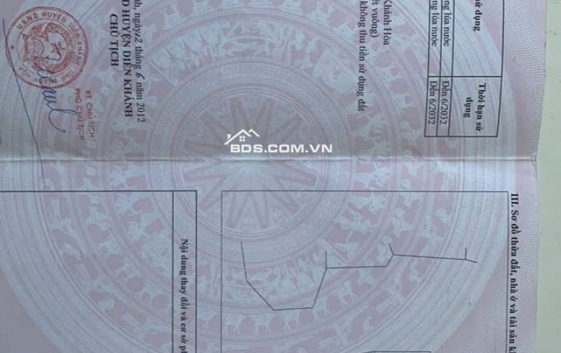 BÁN ĐẤT VƯỜN SUỐI TIÊN, DIÊN KHÁNH, 530M2, GIÁ DƯỚI 500 TRIỆU, GIÁ RẺ