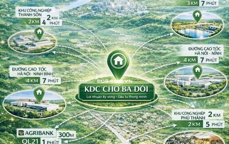 ĐẤT TRUNG TÂM – KDC Chợ Ba Đồi – TT Ba Hàng Đồ