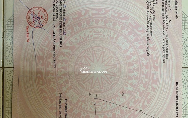 BÁN ĐẤT VƯỜN BẮC NHA TRANG, 1500M2, GIÁ DƯỚI TỶ, CẦN BÁN GẤP