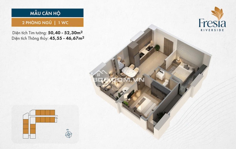 Fresia Riverside  - Căn hộ Dòng tiền View Sông đầu tiên tại Biên Hòa