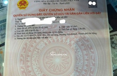 Cần bán đất MT HÒA MỶ  8  - gần ĐH SƯ PHẠM