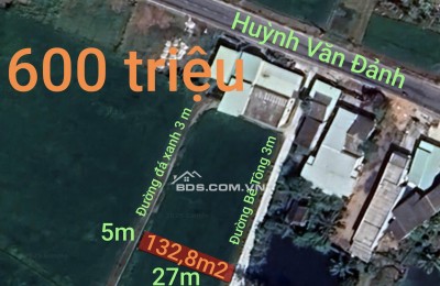 Bán lô đất thổ hai mặt tiền gần Quốc Lộ 50B giá 600 triệu