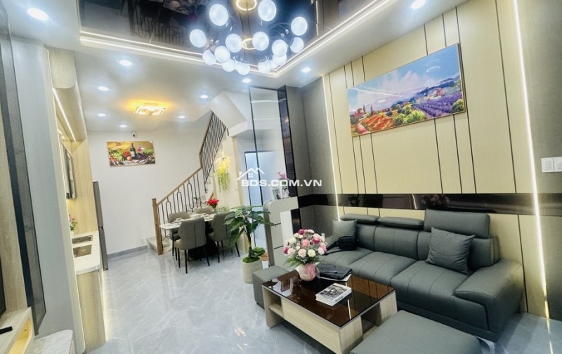 Bán nhà 4 tầng tặng full NT HXH đường Nguyễn Phúc Chu 64m2(4*16) vào ở ngay chỉ 6 tỷ