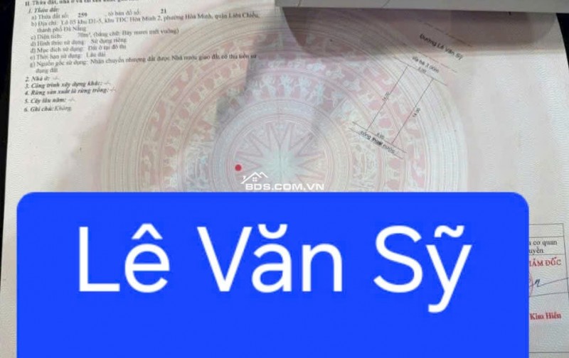 Cần bán nhà MT Lê Văn Sĩ - thông Hồ Tùng Mậu