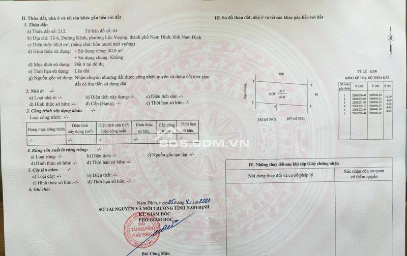 BÁN NHÀ 1.95 TỶ 3 TẦNG 40M2 ( HƯỚNG TÂY ) NGÕ NGẮN ĐƯỜNG KÊNH