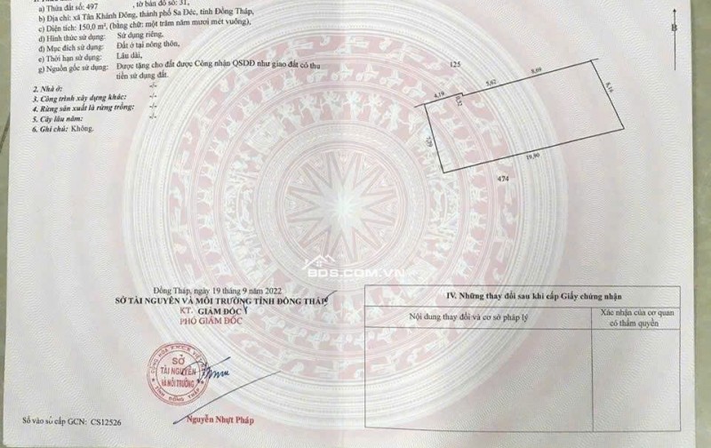 BÁN 465M NHÀ, ĐẤT MẶT TIỀN KINH DOANH ĐƯỜNG TỈNH LỘ 848. LH:0333.79.59.79