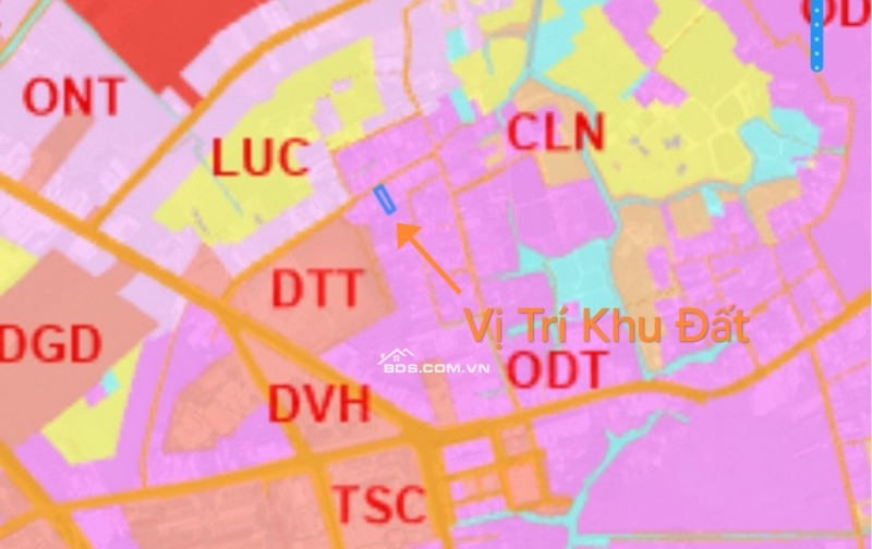 Bán lô đất thổ trung tâm huyện Tân Trụ giá 1,84 tỷ