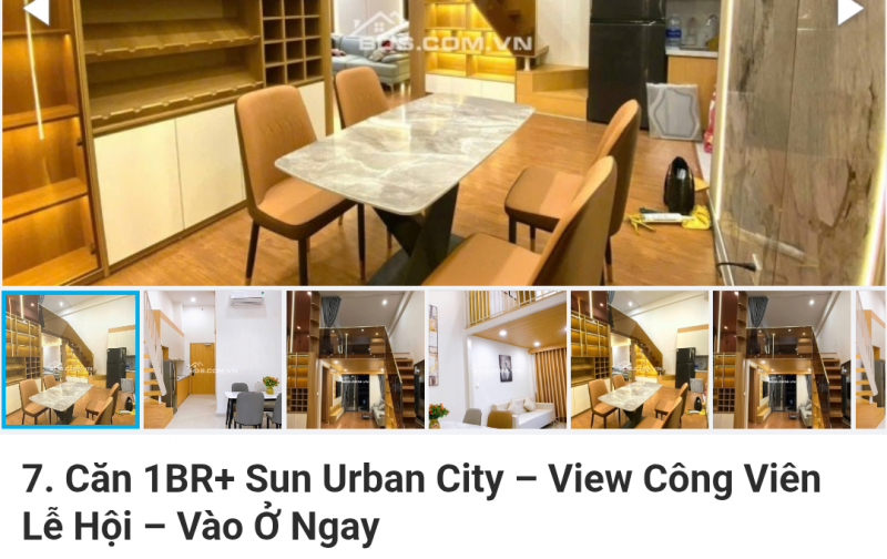 8. Cho Thuê 2BR Sun Urban City Hà Nam – Ban Công Ngắm Pháo Hoa