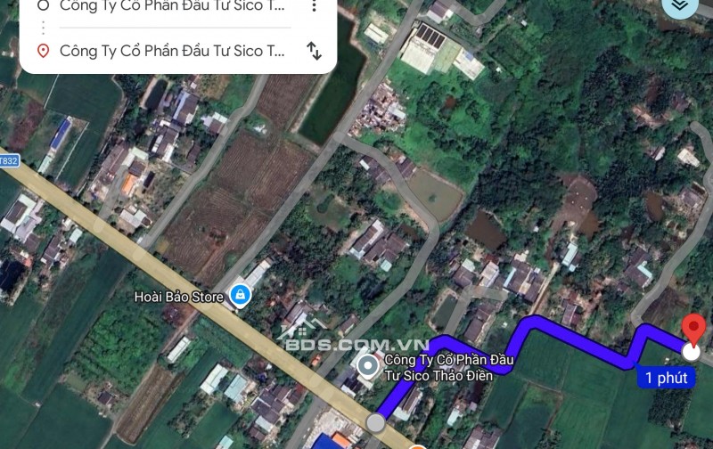 Bán lô đất lúa xã Tân Trụ giá 5,2 tỷ