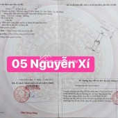 Bán đất trục đường kinh doanh sầm uất Nguyễn Xí - DT 125m2