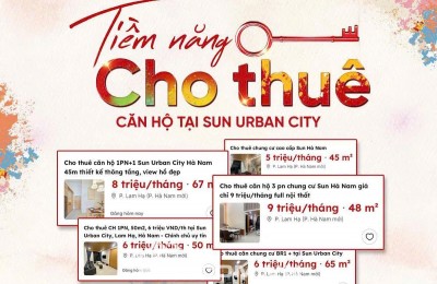 Căn hộ Sun Hà Nam dễ ở dễ cho thuê