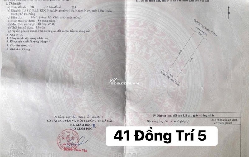  Chào bán lô đất số 41 Đồng Trí 5 -Sạch đẹp-Gần Tôn Đức Thắng