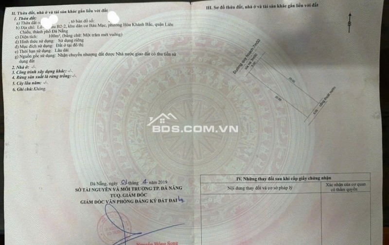 BÁN ĐẤT ĐƯỜNG BÀU MẠC 21 - SONG SONG VỚI ĐƯỜNG NGUYỄN AN NINH