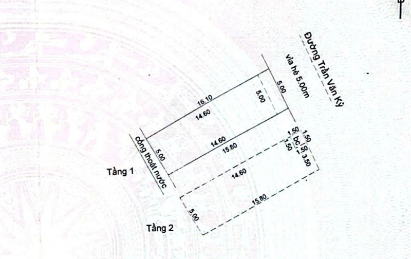Bán nhà 2 tầng 2 mê đường 10,5m TRẦN VĂN KỶ - Sát Ngô Thì Nhậm