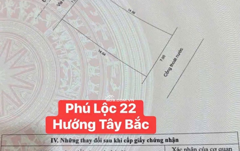 Bán đất đường 7,5m Phú Lộc 22 - sát biển -ngang 7m xây căn hộ OK