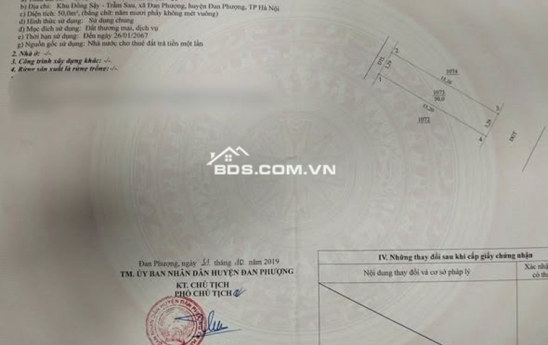 MỚI TINH 50M ĐẤT 50M NĂM ĐỒNG SẬY - ĐAN PHƯỢNG - HÀ NỘI