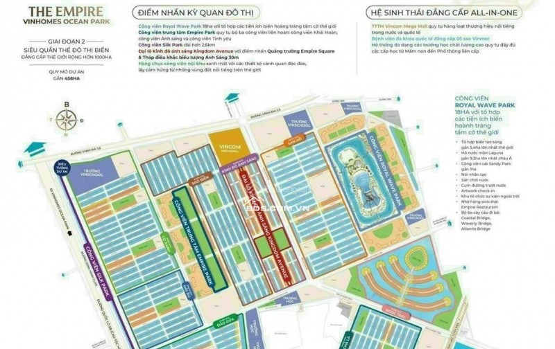 Bán các căn liền kề biệt thự khu Chà Là Vinhomes Ocean Park 2 The Empire Hưng Yên