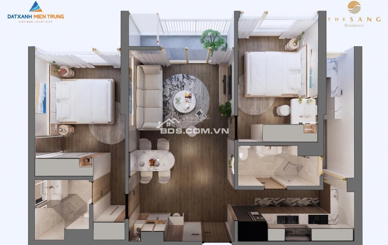 The Sang tầng cao view pháo hoa ĐN Downtown - Chính chủ bán căn 2PN - Cam kết giá tốt nhất thị trường