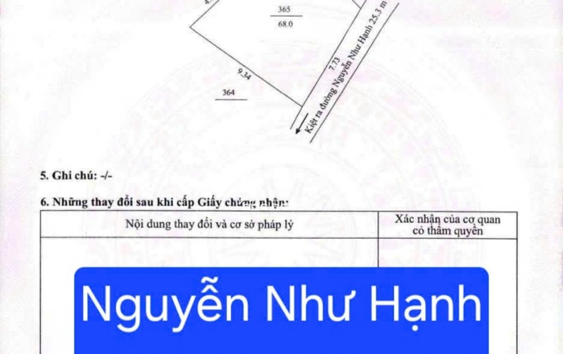 BÁN ĐẤT ĐƯỜNG NGUYỄN NHƯ HẠNH - CÁCH ĐƯỜNG 20M