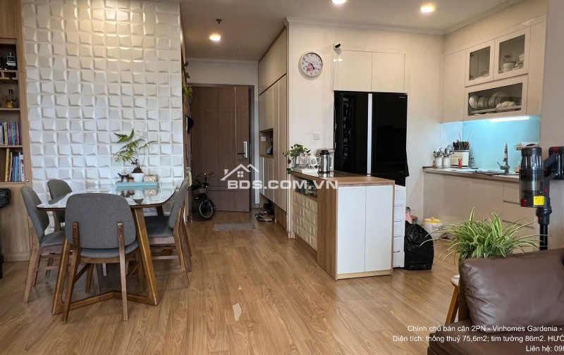 Ở NGAY CHÍNH CHỦ BÁN CĂN 2PN + 2VS -76m2- Vinhomes Gardenia - MỸ ĐÌNH FULL NỘI THẤT