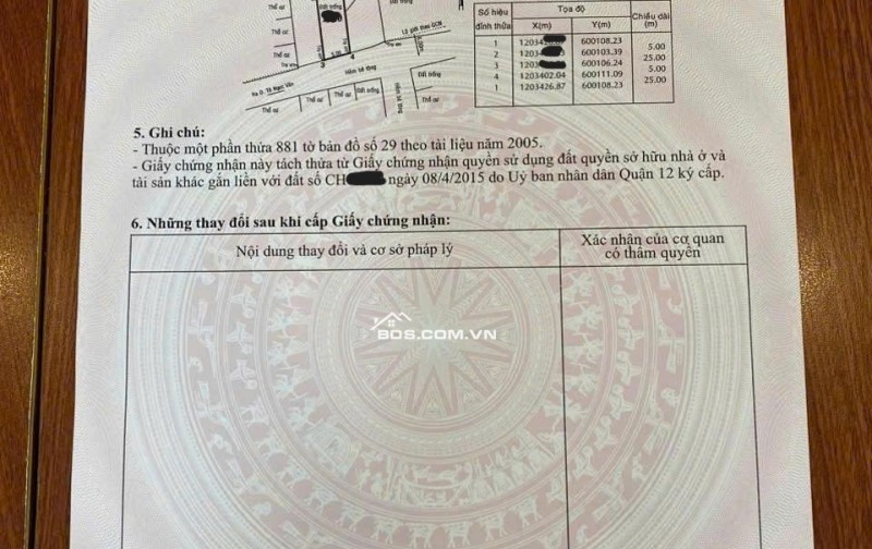 Nhà phố 4 tầng DT lớn 125m² – Ngay trung tâm Thạnh Xuân (Q.12)