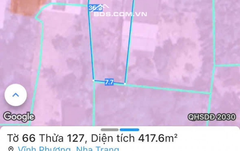 Bán đất thôn Tây, Vĩnh Phương, Nha Trang, Khánh Hòa - Mặt tiền thôn Trung, gần chợ Vĩnh Phương