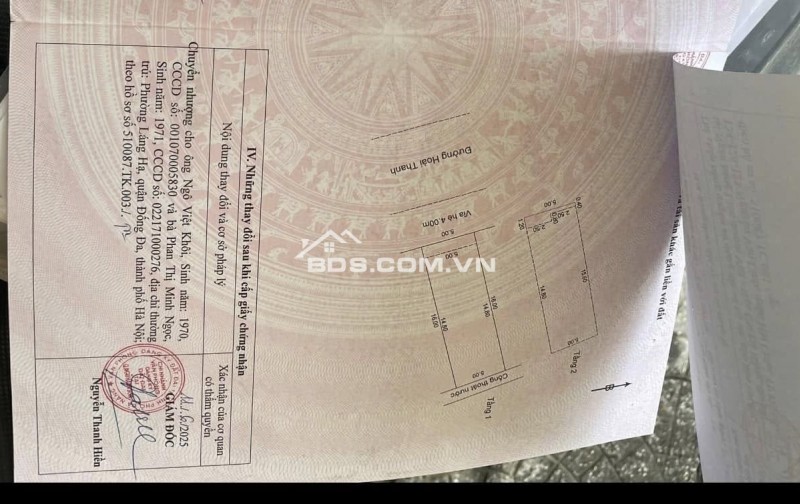 Bán nhà 2 tầng mặt tiền đường 7m5 Hoài Thanh, Mỹ An, Ngũ Hành Sơn.