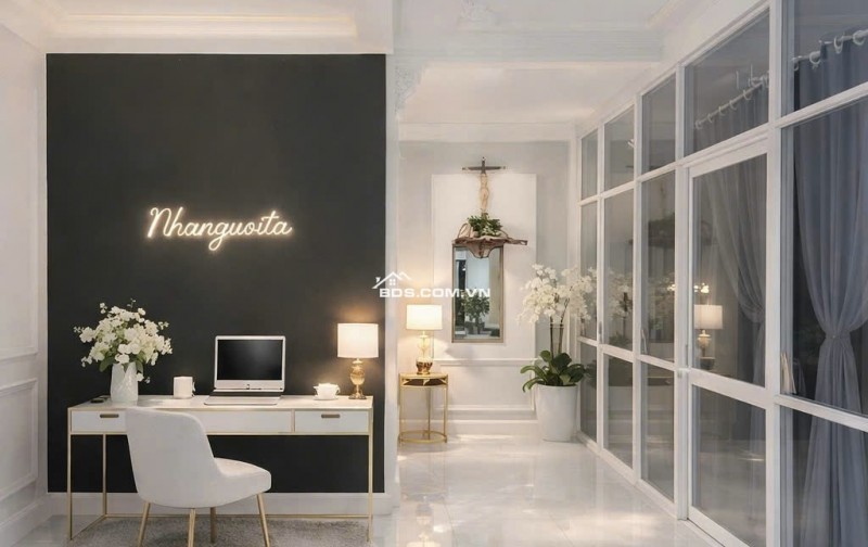 Bán nhà hẻm 12m Dương Quảng Hàm ngang 6m 102m2 3 tầng KD tốt ngay ĐH Văn Lang 19.5 tỷ.