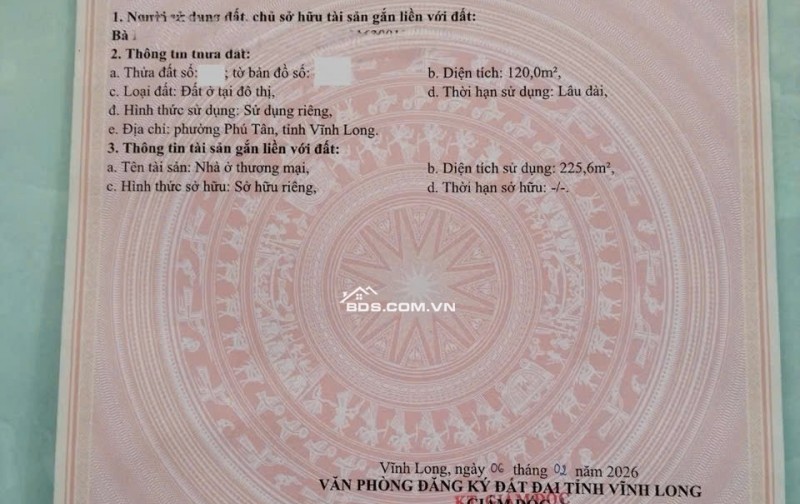 Bán nhà khu đô thị Hưng Phú 1 trệt 2 lầu đã có sổ hồng riêng