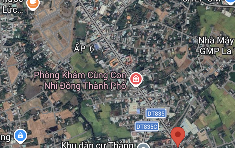 Bán Đất Mặt Tiền DT835,  Cách Chợ Gò Đen 1km, DT 516m2, 16,5 tỷ. LH: 0902.582.938