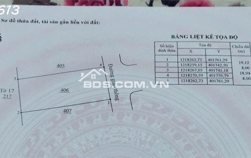 Bán đất Khu dân cư Thạnh Phú, Vĩnh Cửu, Đồng Nai, DT 152m2, giá đầu tư