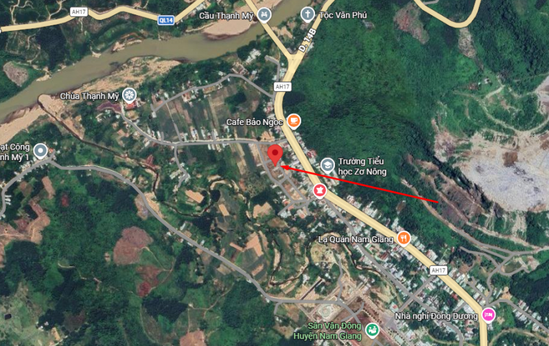 Bán bất động sản đường nhựa 5,5m Thị Trấn Thạnh Mỹ, Huyện Nam Giang, Đà Nẵng